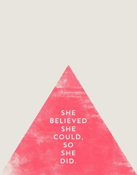 she believed