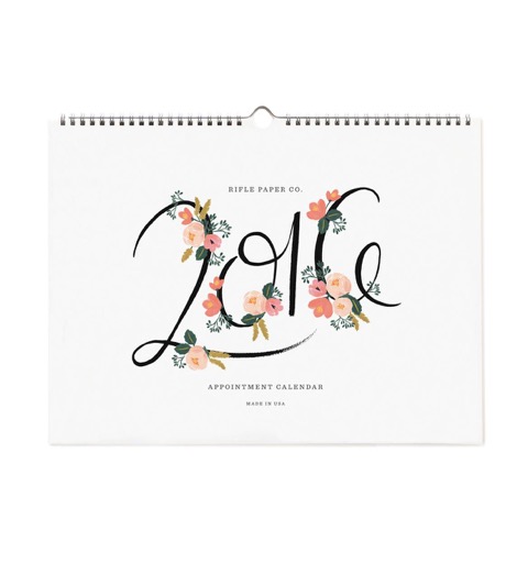 calendrier, 2016, rifleandco, papeterie, planification, dates