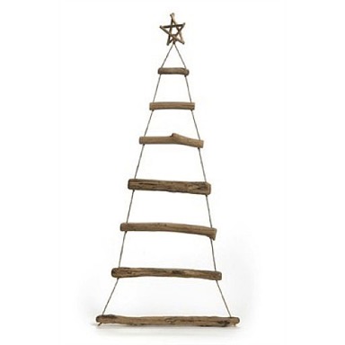 décoration, Noël, ambiance, temps des fêtes, fêtes, réunion, famille, échelle, bois, étoile