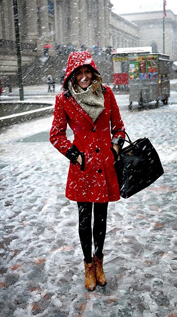 Mode hivernale, fashion, look d'hiver, manteau d'hiver, tuque, foulard 