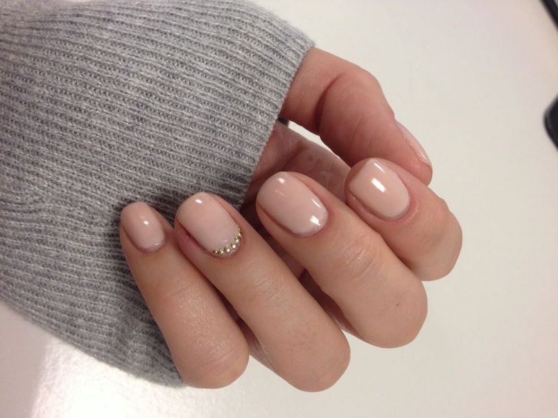 1. Nude Short Nails Designs - wide 6
