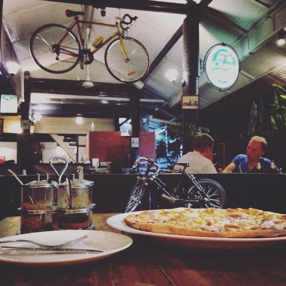 restaurant, vélo, bangkok