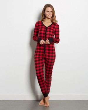 pyjama noir rouge