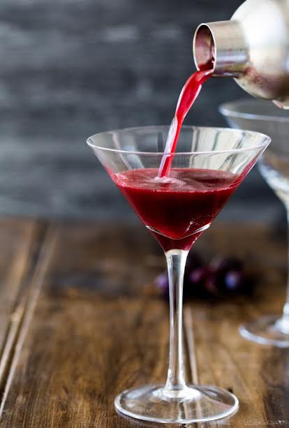 martini vin rouge cocktail 