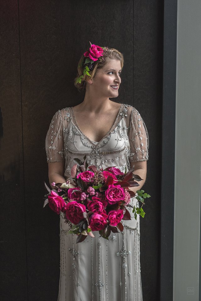 mariage rose robe 