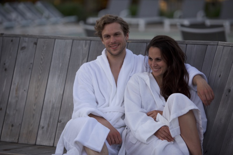 spa, amoureux, relaxation