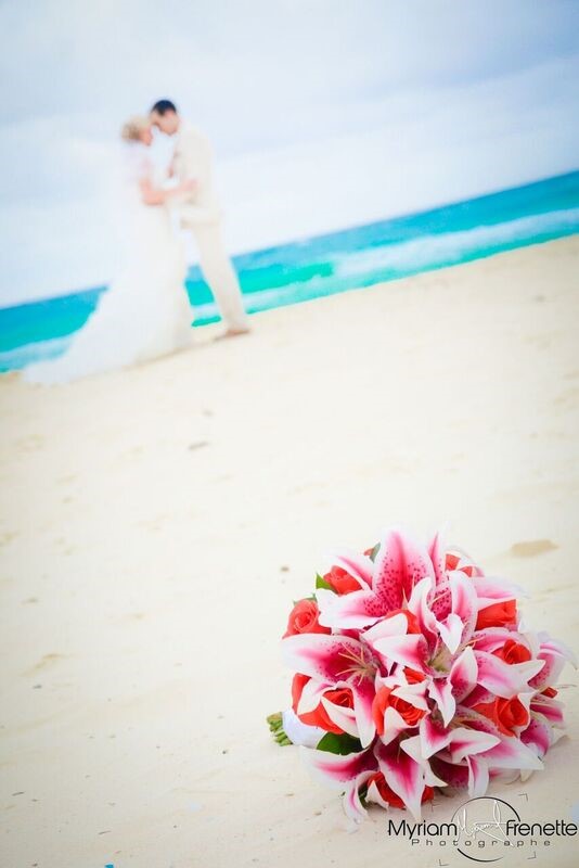 mariage plage bouquet