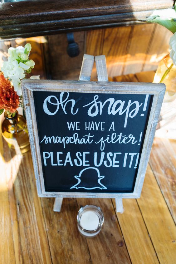 snapchat filter wedding