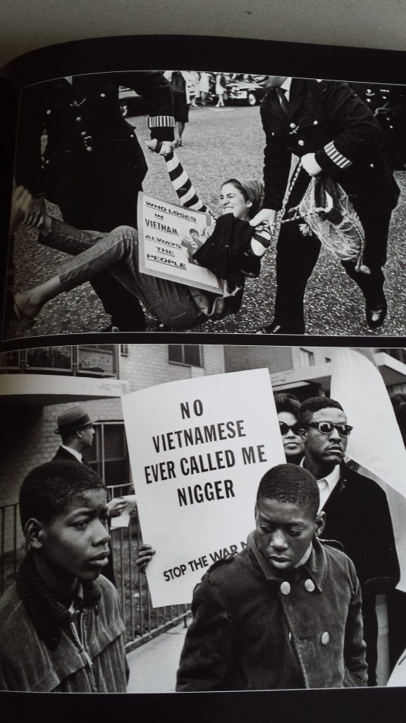 Manifestations, guerre au Vietnam, lutte des Afro-Américains