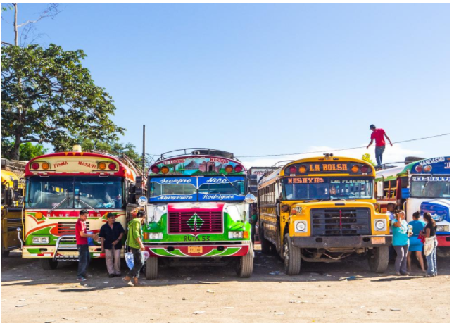 Autobus, coloré, Nicaragua