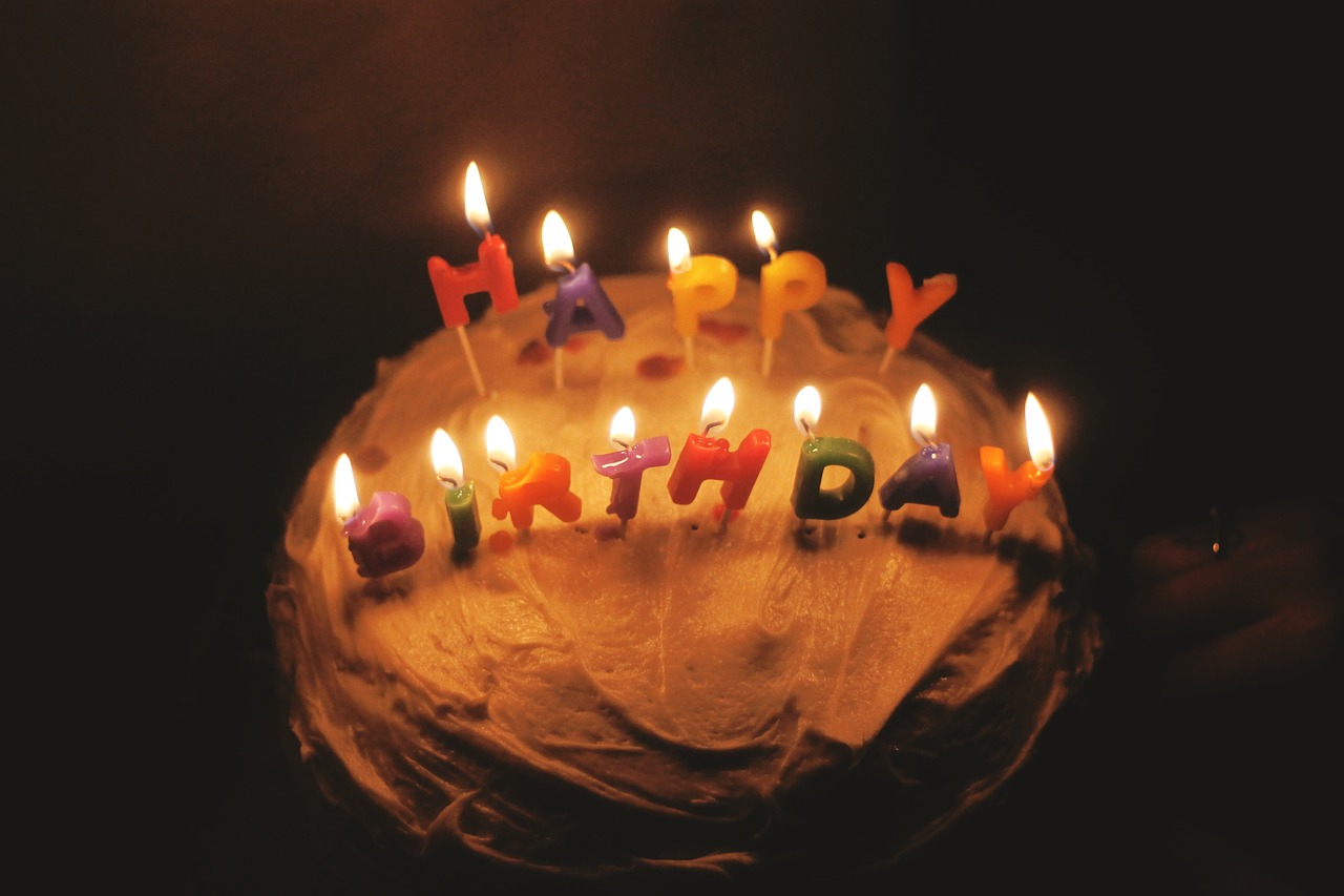 gâteau, bougies, anniversaire, trente ans