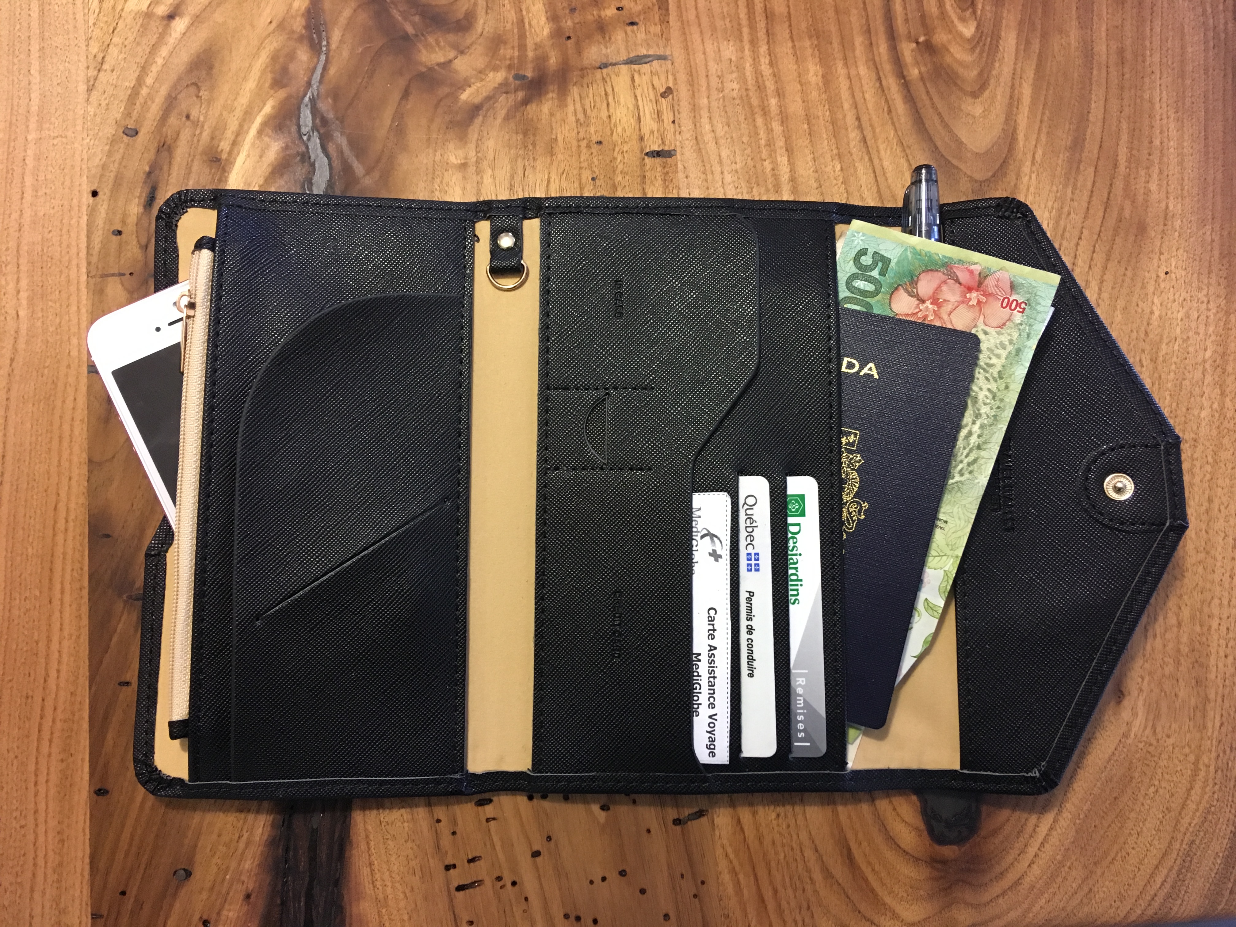 portefeuille de voyage, article de voyage, accessoire de voyage, sac à dos