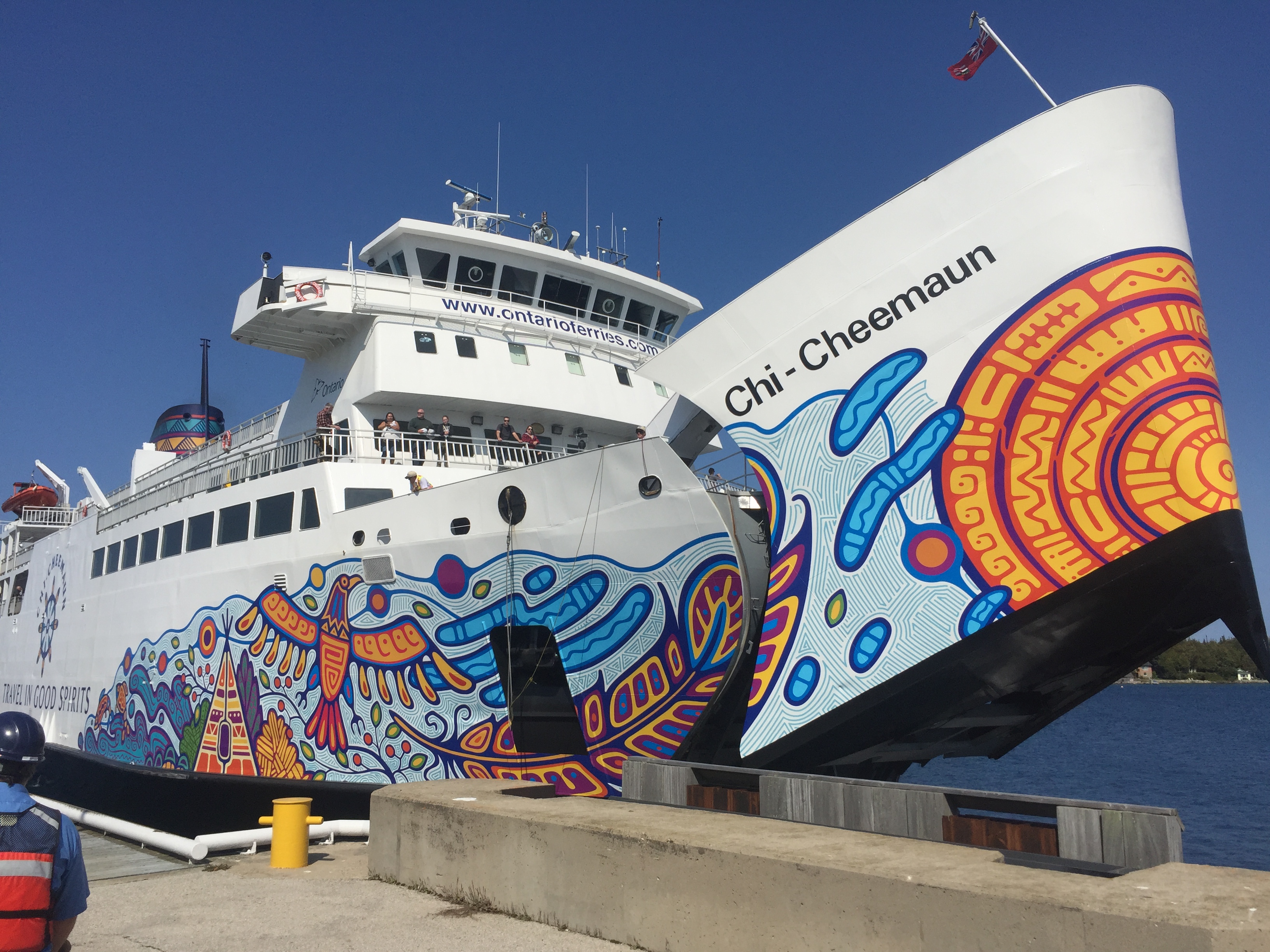 Voyage ferry Chi-Cheemaun road trip Ontario