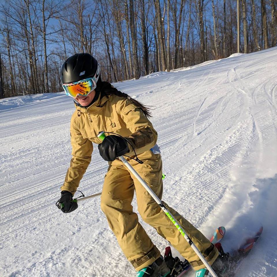 Skier suit beige