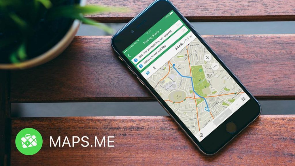 Maps.me, application