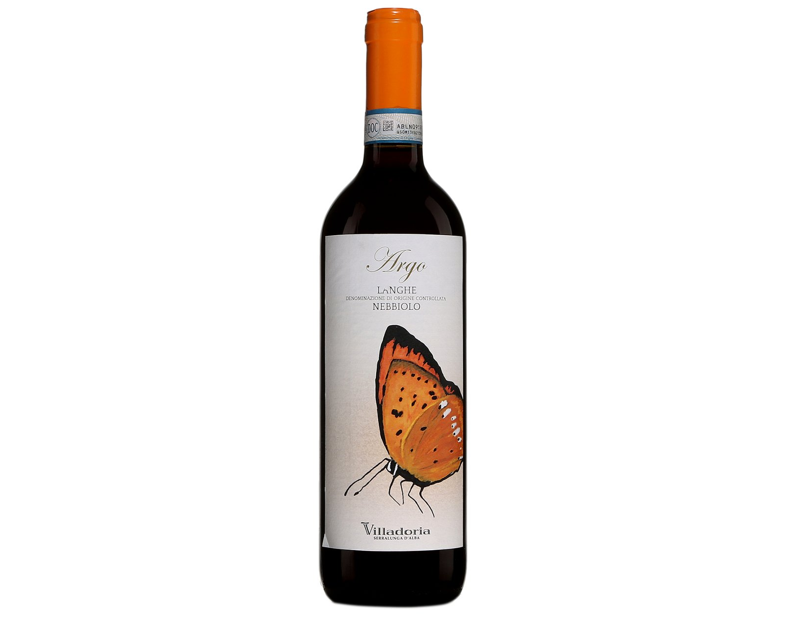 bouteille de vin rouge Villadoria Argo Langhe Nebbiolo 2017