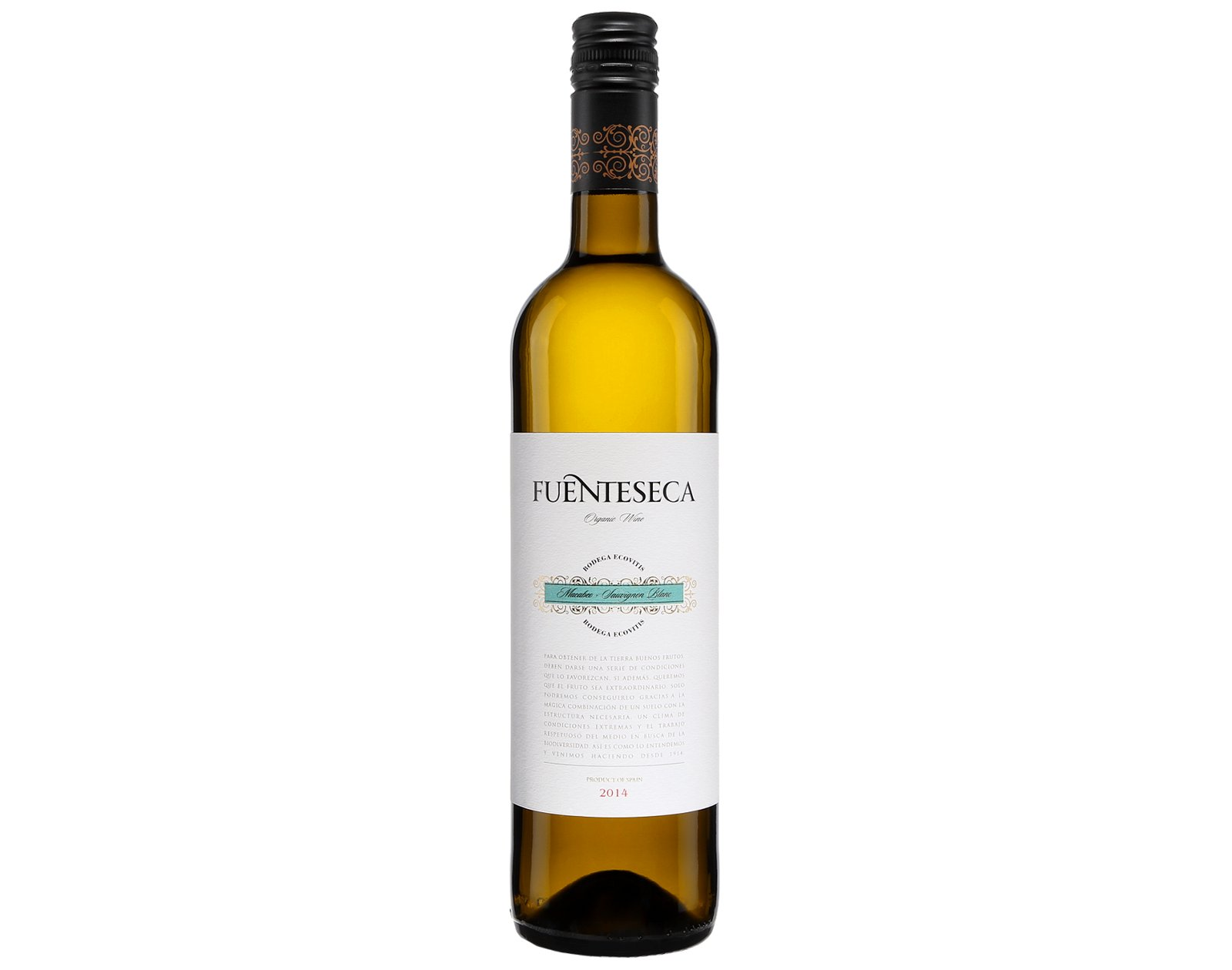 bouteille de vin blanc Fuenteseca Macabeo Sauvignon Blanc 2018