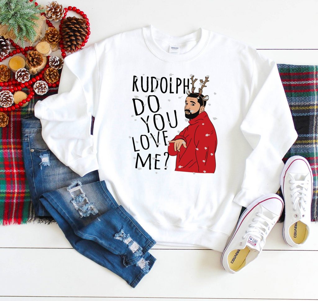 rudolph do you love me drake ugly christmas sweater etsy