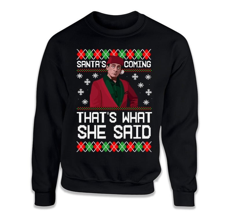 ugly christmas sweater the office michael scott