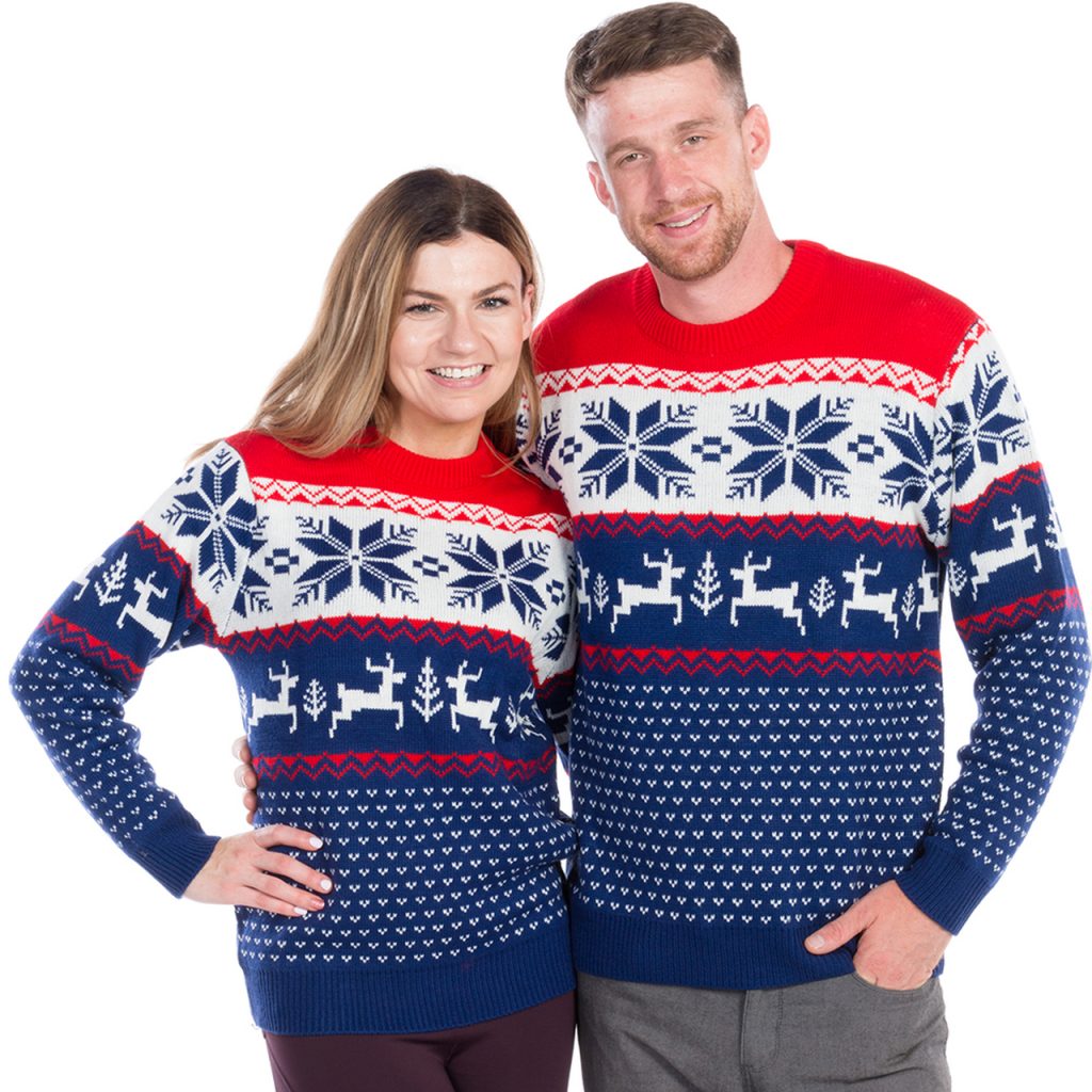ugly christmas sweater matching couple