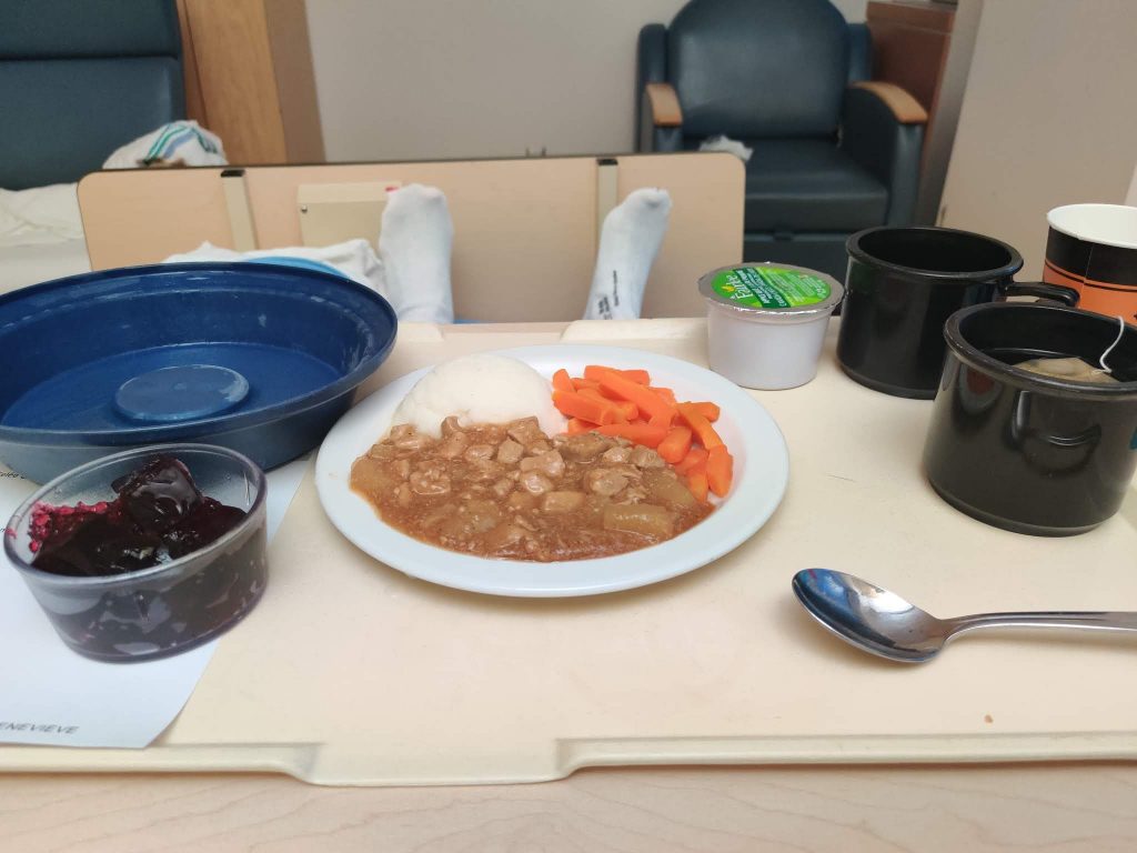 dîner d'hôpital