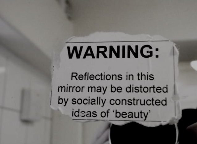 miroir écrit warning