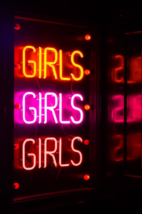 girls girls girls neon couleurs