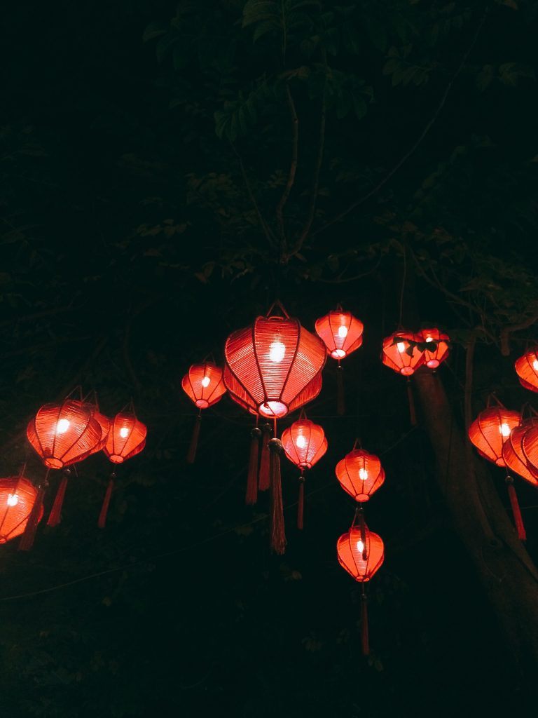 lanternes chinoises lumière