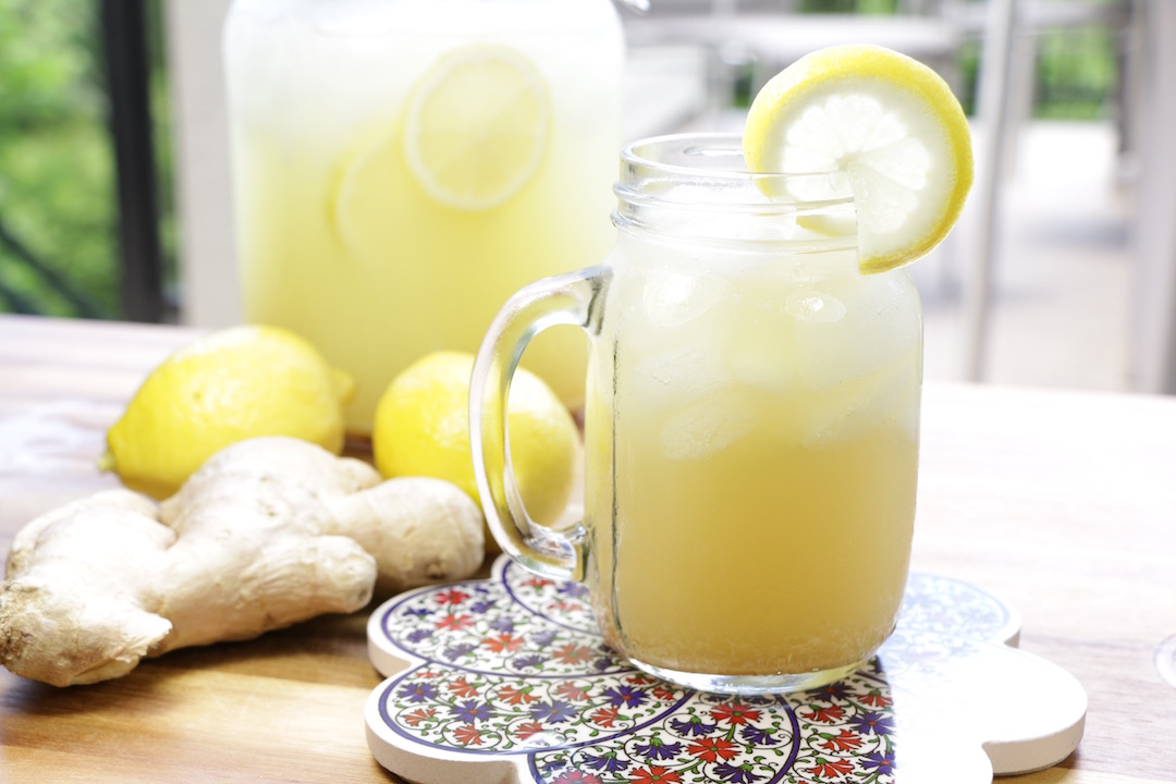 limonade gingembre verre