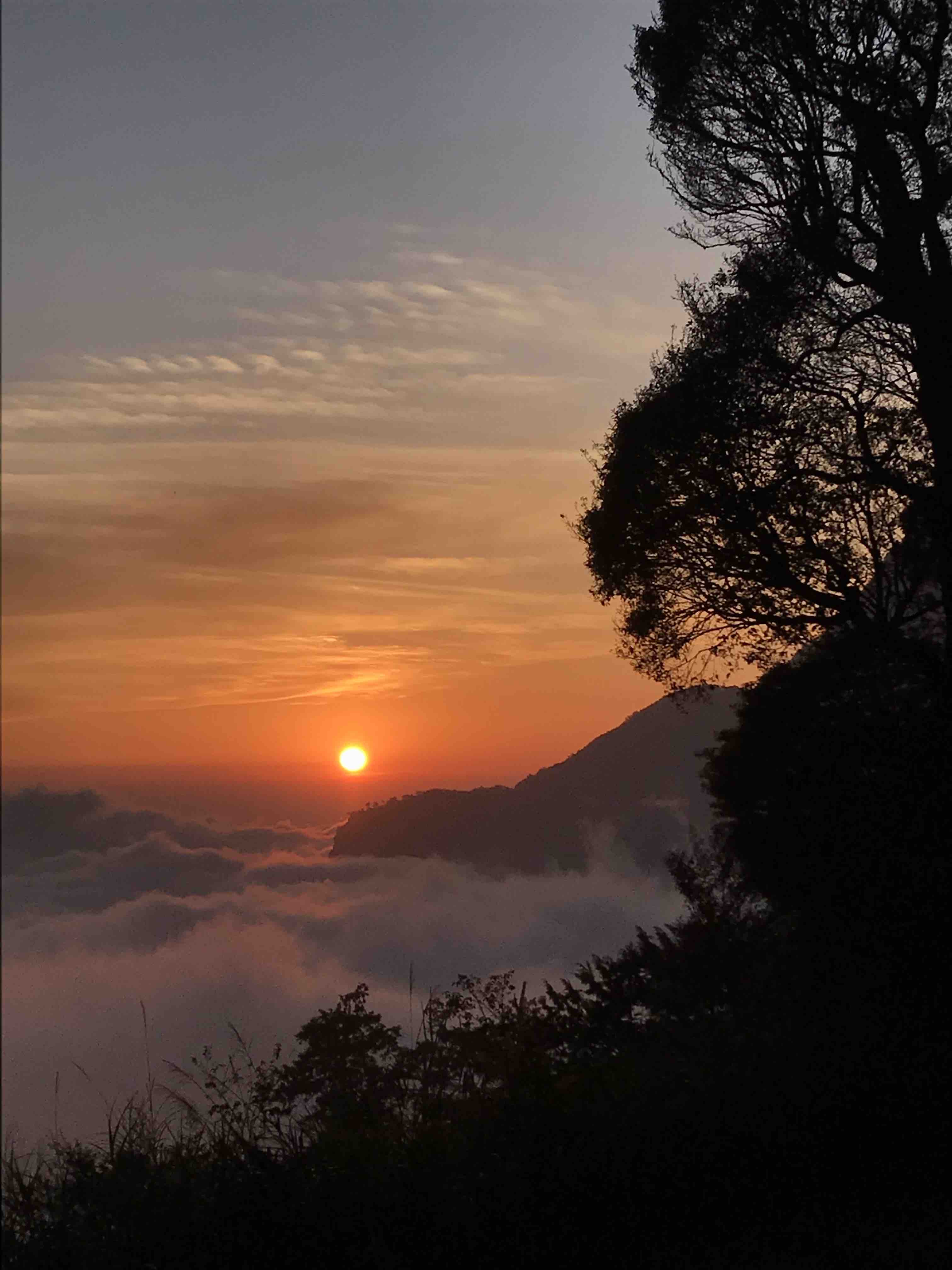Taiwan coucher de soleil paysage nuages