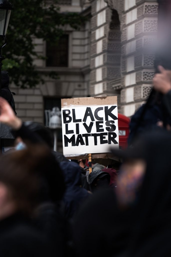 black lives matter pancarte