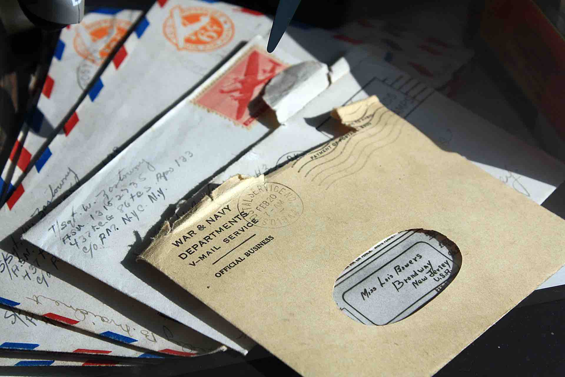 lettres enveloppes correspondance 