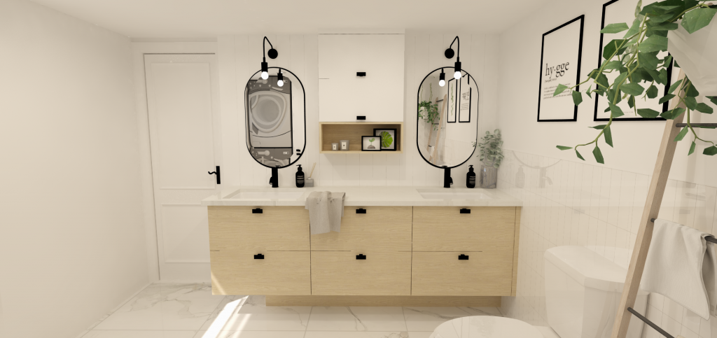 plan 3d camille dg salle de bain armoires cuisine action