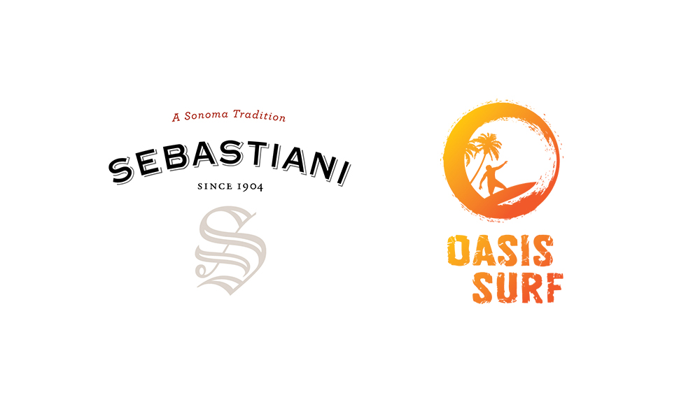 oasis surf logos vins sebastiani