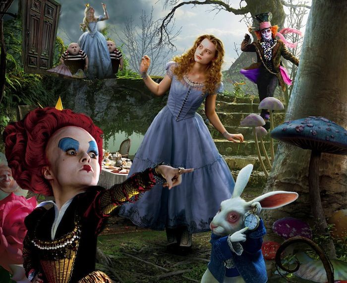 Alice, wonderland, personnages