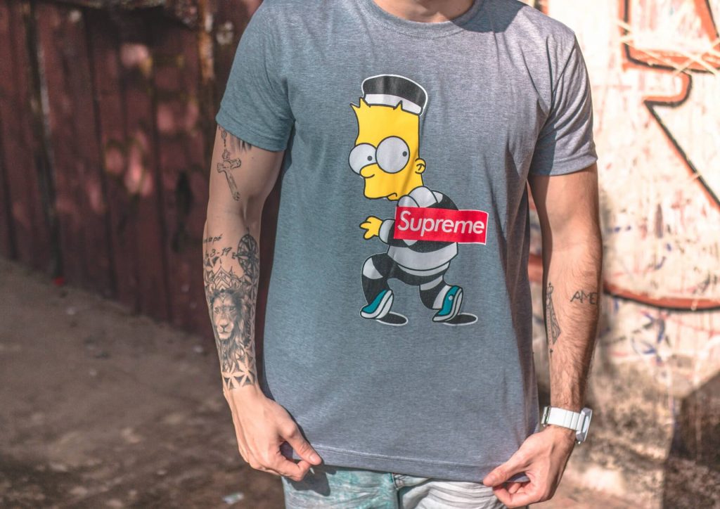 t-shirt des Simpsons