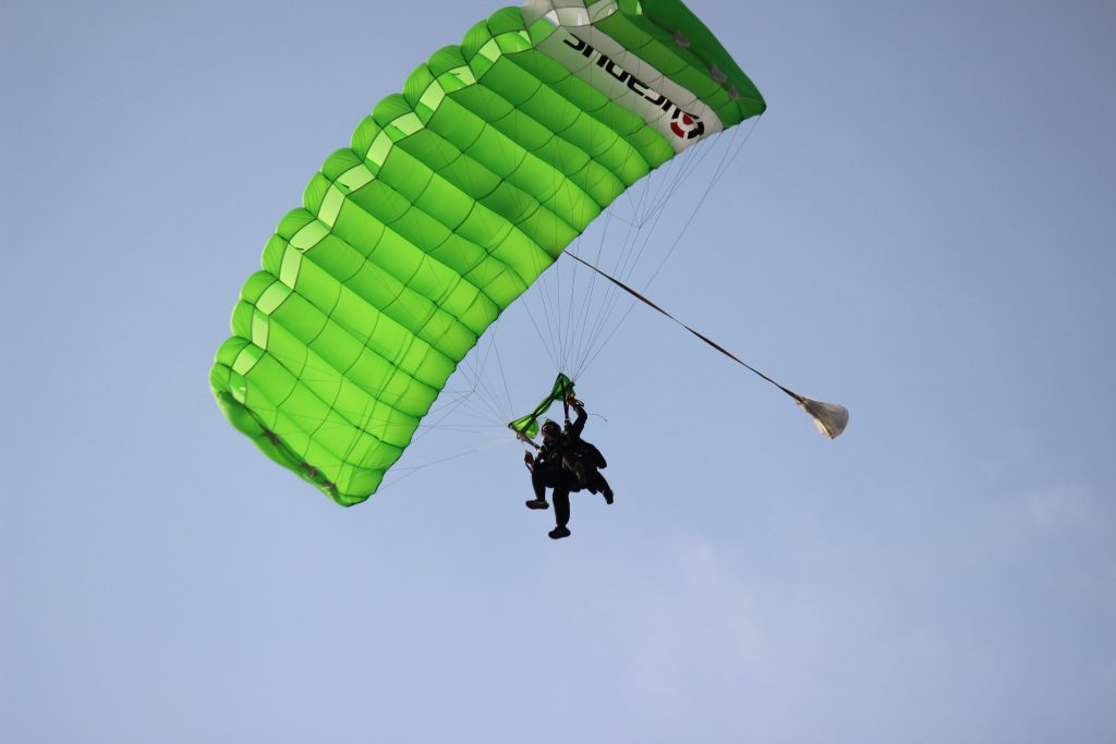 ciel parachute vert