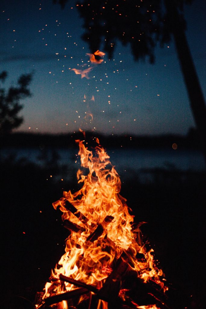 feu flamme nuit