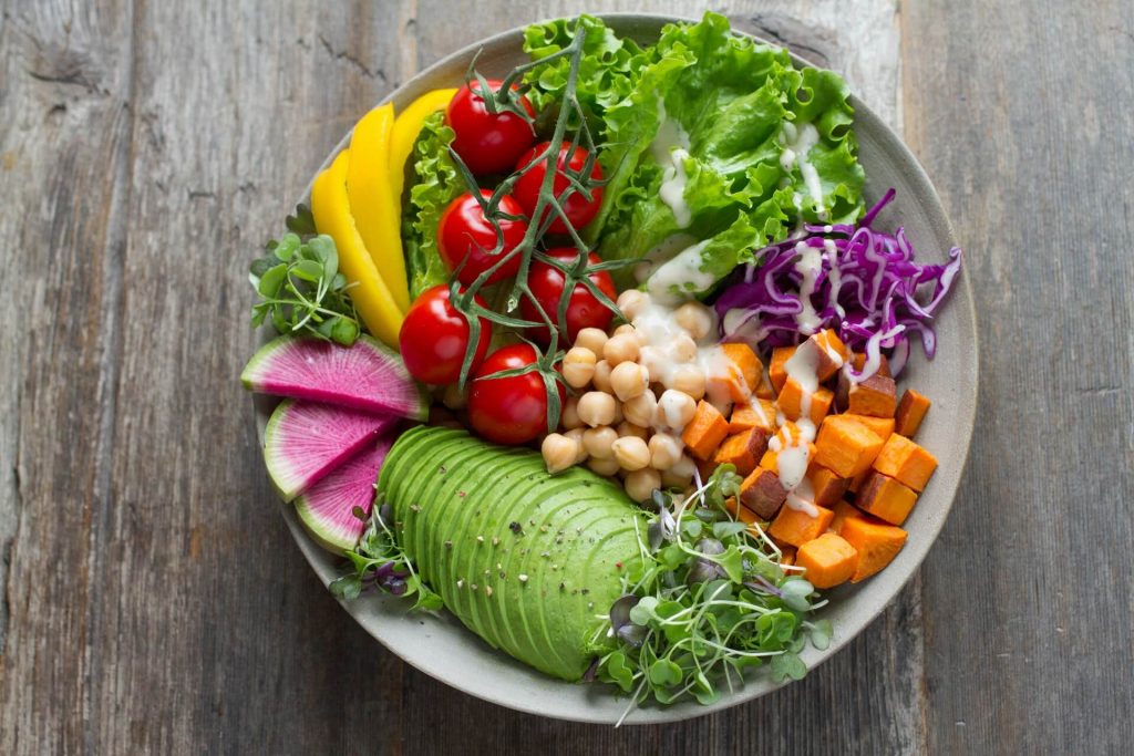 légumes assiette manger santé