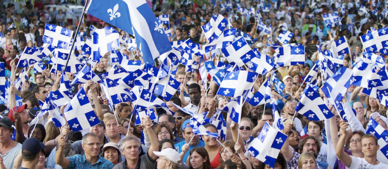 Foule lors de la Fête nationale du Québec en 2014