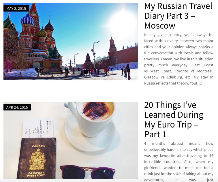 My Year Of World Travel