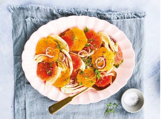 Salade orange et de fenouil à l'origan